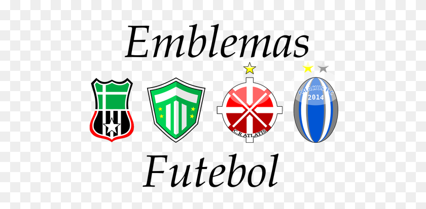 500x353 Cuatro Emblemas De Fútbol Imágenes Prediseñadas Vectoriales - Imágenes Prediseñadas De Entrenador De Fútbol