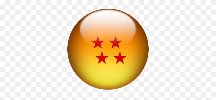 335x330 Cuatro Estrellas De Dragon Ball Render - Dragon Balls Png