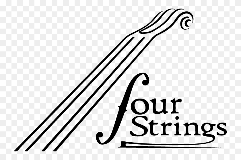742x500 Four Strings Violin Shop, Richmond - Violin Black And White Clipart