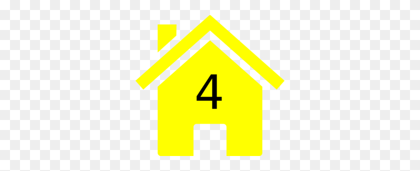 298x282 Четыре Желтых Дома Картинки - Желтый Дом Клипарт