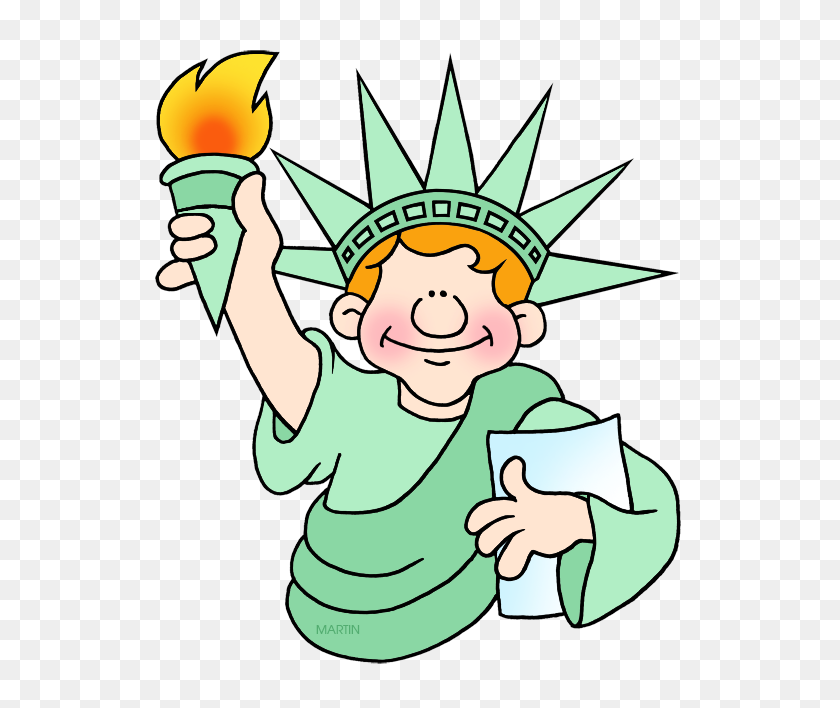 578x648 Fourth Of July Clip Art - Statue Clipart