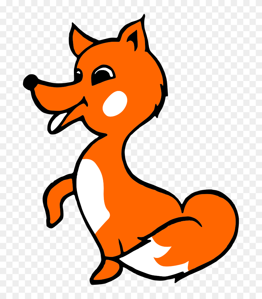 715x900 Fox Animal Png Clip Arts For Web - Fox Tail PNG