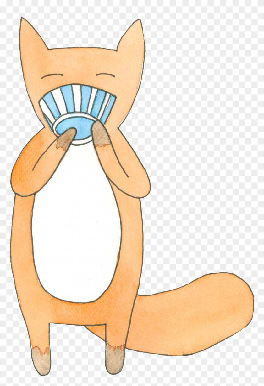 1024x1534 Fox Cartoon Eating Png For Food Free Png Download Png Vector - Eating PNG