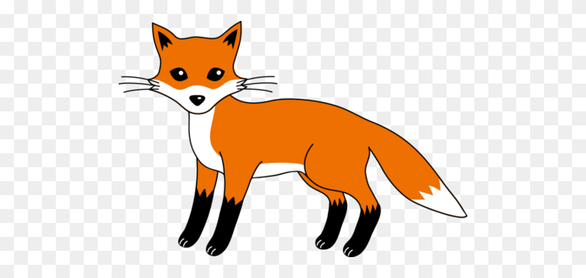 500x339 Fox Clipart - Animal Clipart Black And White Free