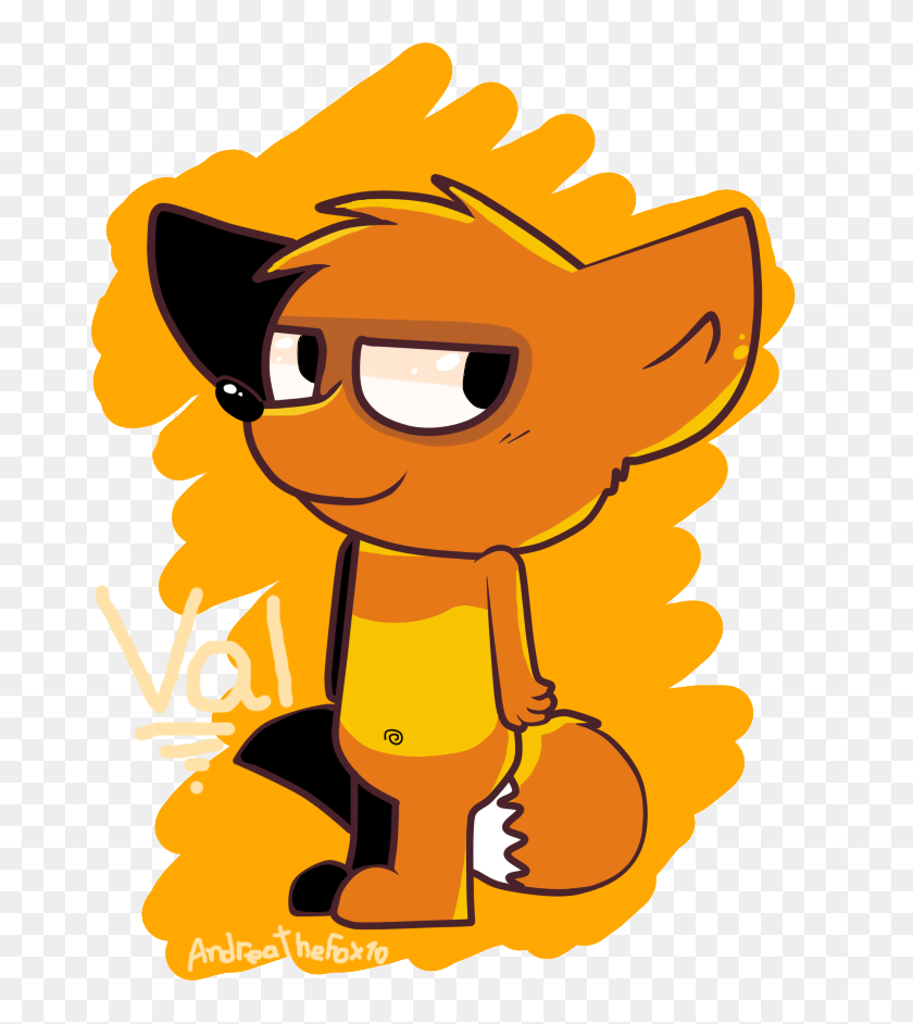 681x882 Fox Clipart Silly - Cute Fox Clipart
