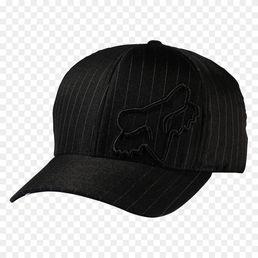 1000x1000 Fox Clothing Flex Flexfit Hat, Black Pinstripe - Pinstripe PNG