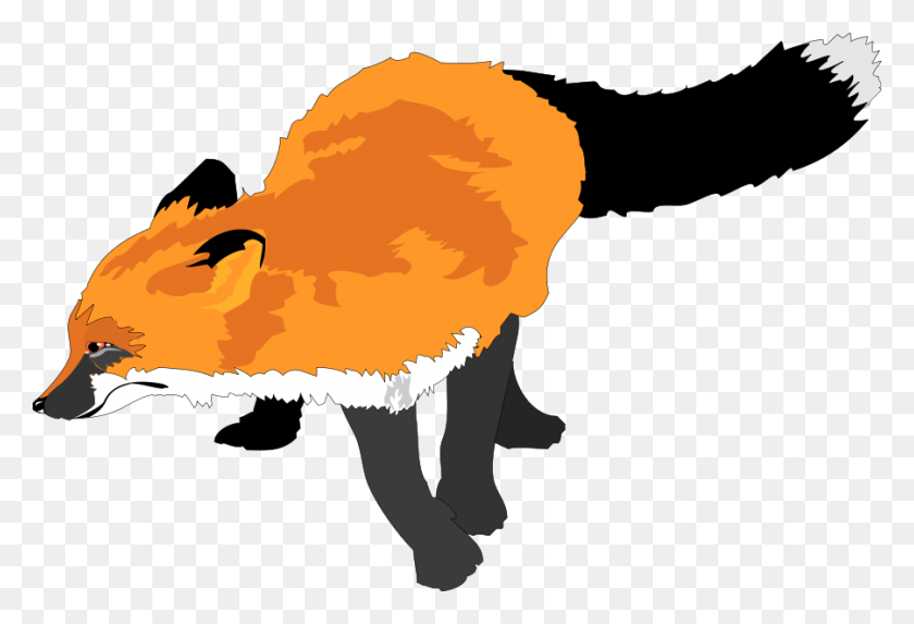 900x593 Fox Png Large Size - Fox Tail PNG