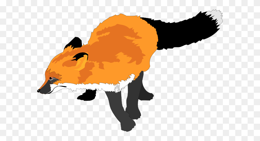 600x396 Fox Running Clip Arts Download - Forest Clipart PNG