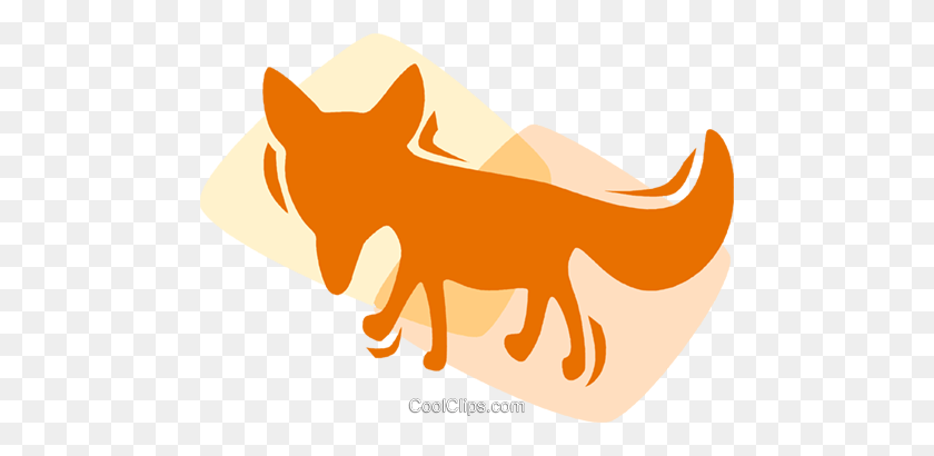 480x350 Foxes Royalty Free Vector Clip Art Illustration - Fox Images Clip Art