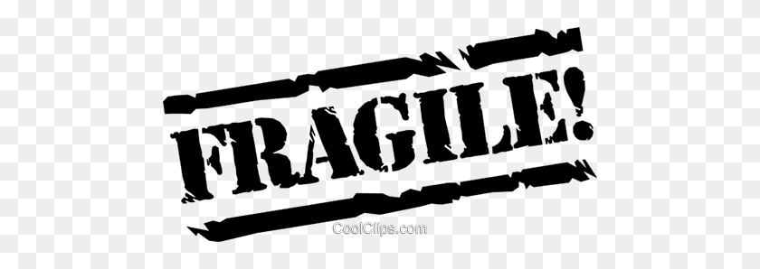 480x238 Fragile! Royalty Free Vector Clip Art Illustration - Fragile Clipart