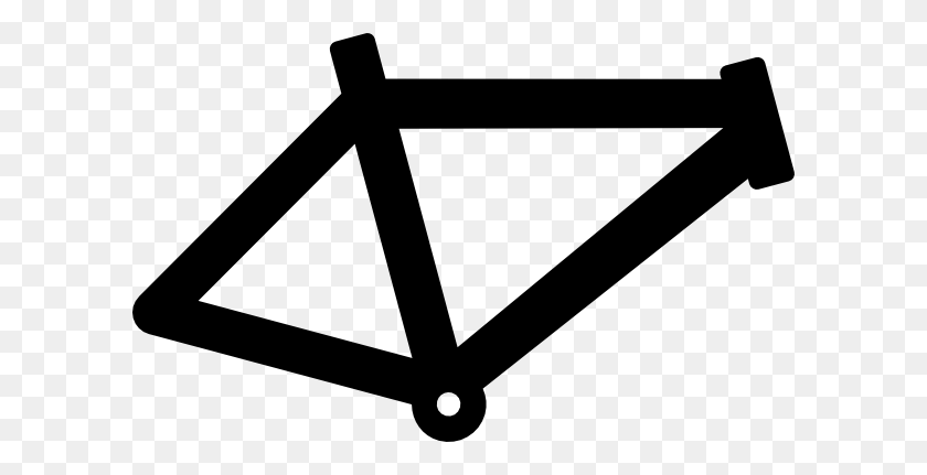 600x371 Frame Bicycle Clipart, Explore Pictures - Bicycle Clipart Black And White