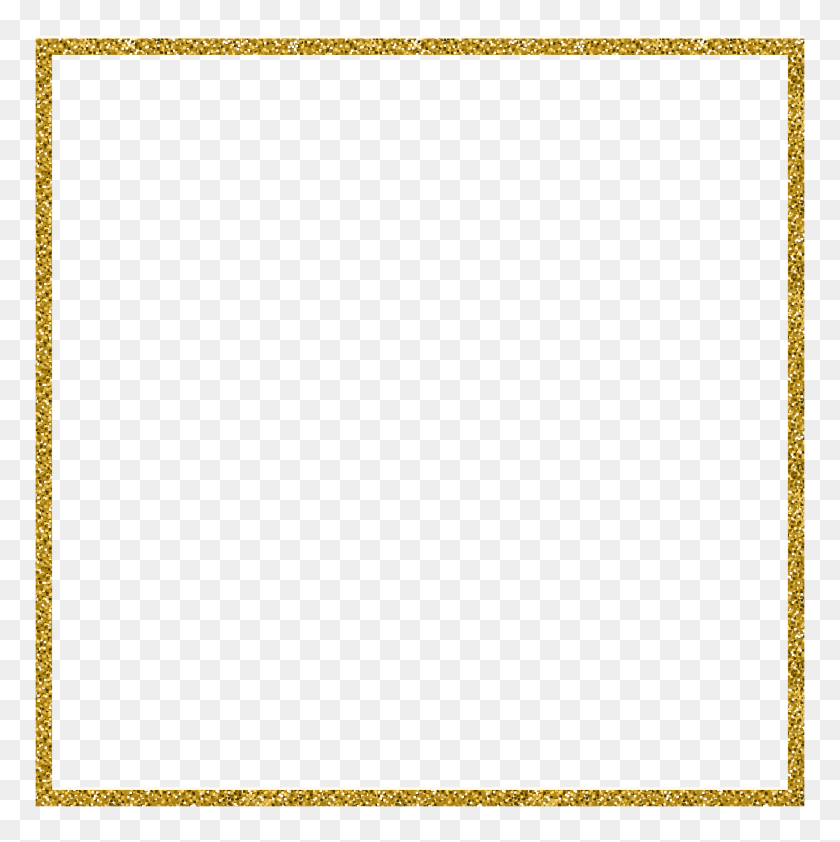 8000x8028 Frame Border Golden Png Clip Art - Square Frame Clipart