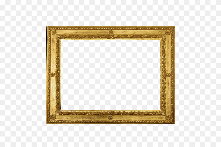 500x500 Frame Border Goldenframe Golden Gold - Gold Borders PNG
