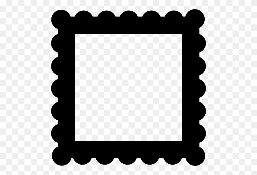 512x512 Frame Border Like A Stamp - Stamp Border PNG