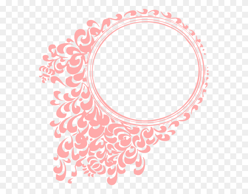 576x598 Frame Border Round Png - Round Frame PNG