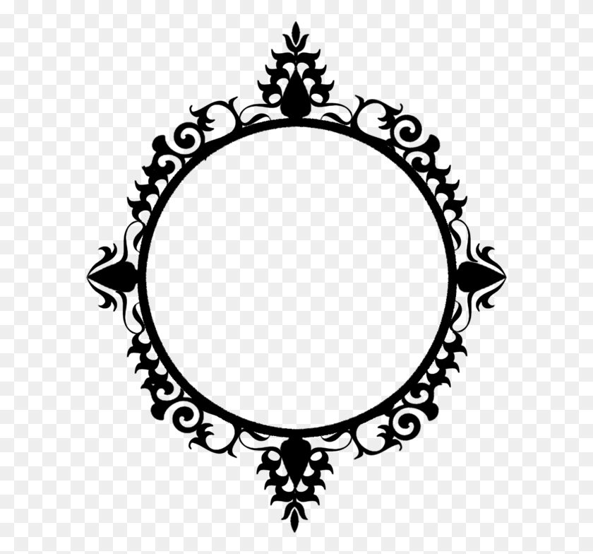 600x724 Frame Circle Cliparts - Round Frame Clipart