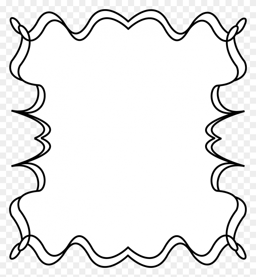 1019x1108 Frame Clip Art Black And White - African Clip Art Borders
