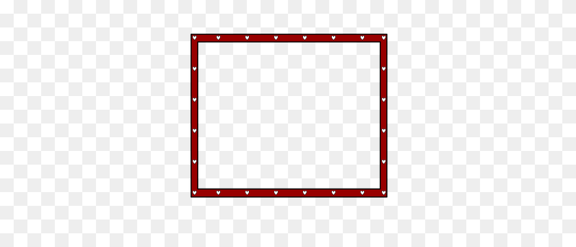 300x300 Frame Clipart Png - Red Frame PNG