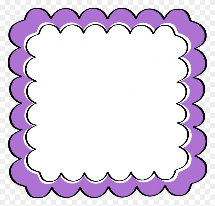 1222x1168 Рамка Клипарт Фиолетовый - Фиолетовый Цветок Границы Клипарт