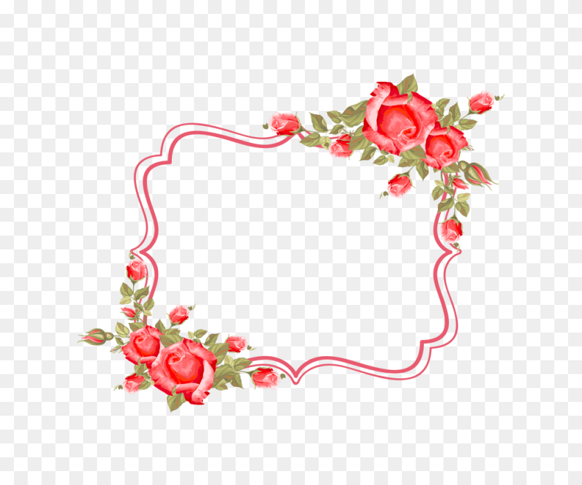 640x640 Рамка Цветок, Рамка, Цветок, Розы Png И Вектор Для Бесплатной Загрузки - Роза Вектор Png