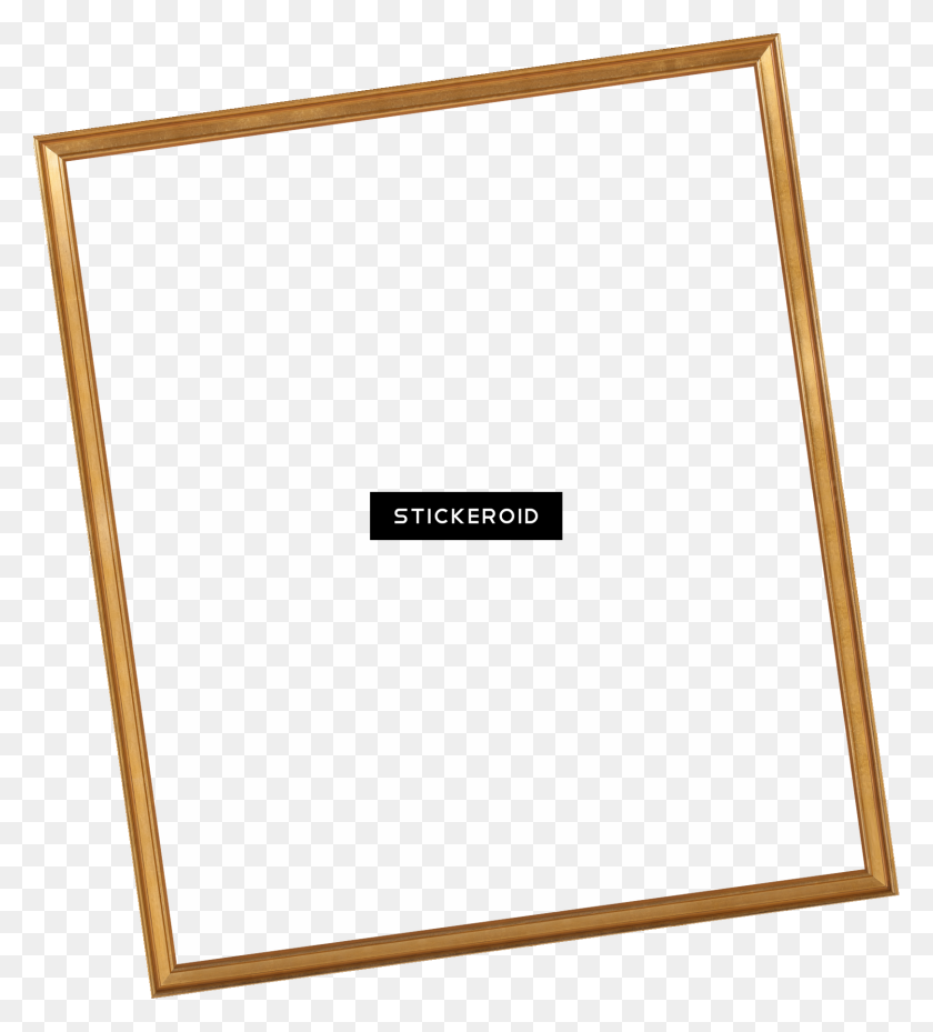 1621x1806 Frame Free Gold - Gold Picture Frame PNG