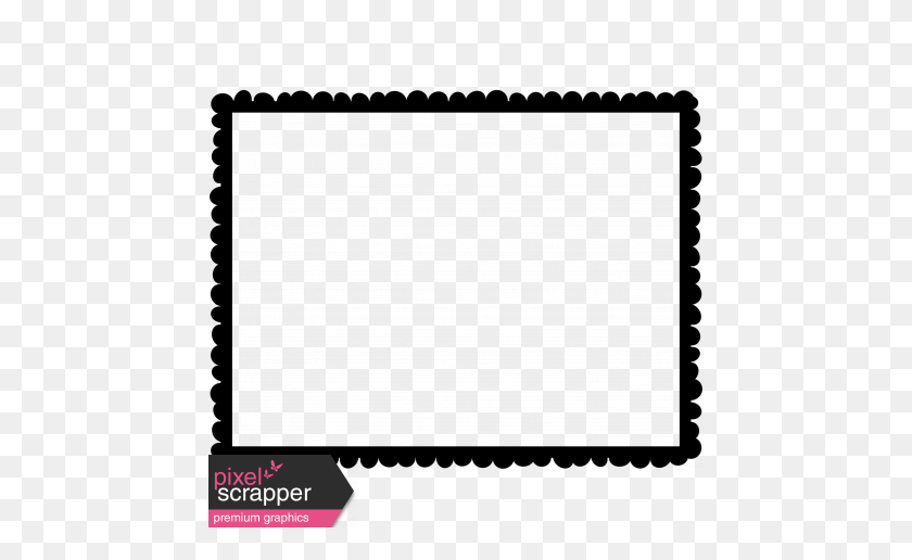 456x456 Frame Shape - Scalloped Frame Clipart