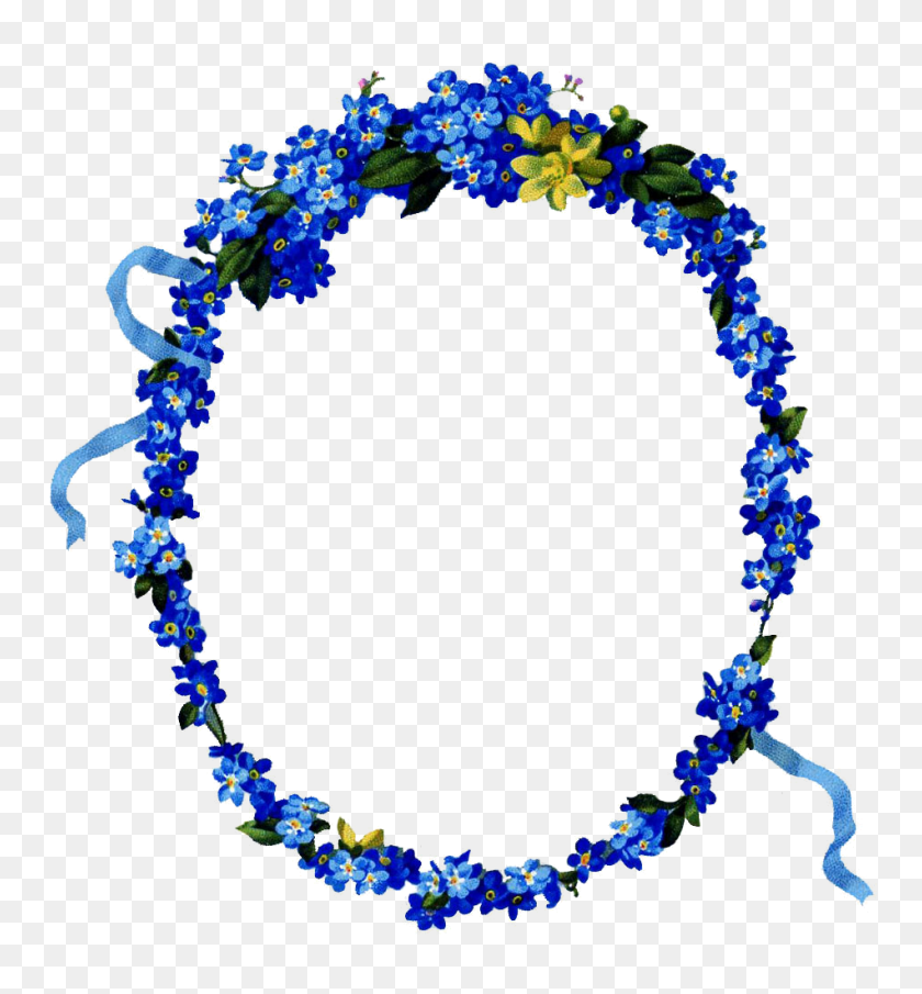950x1030 Frames - Forget Me Not Flower Clipart