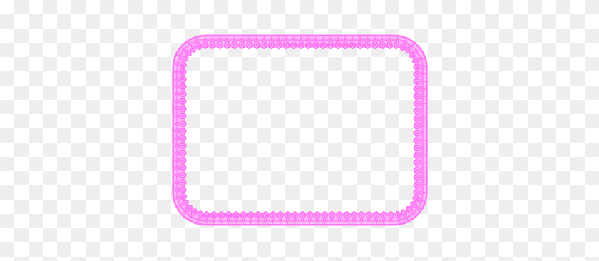 396x306 Frames And Borders - Pink Border PNG