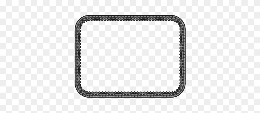 396x306 Frames And Borders - White Lace Border PNG