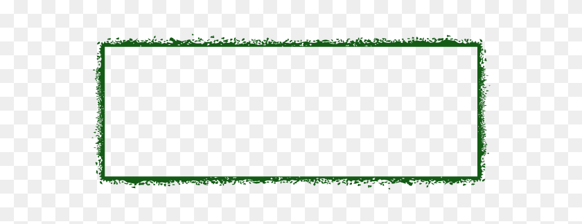 612x264 Frames And Borders - Green Border PNG