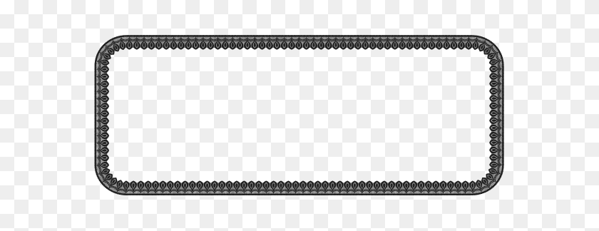612x264 Frames And Borders - Lace Border PNG