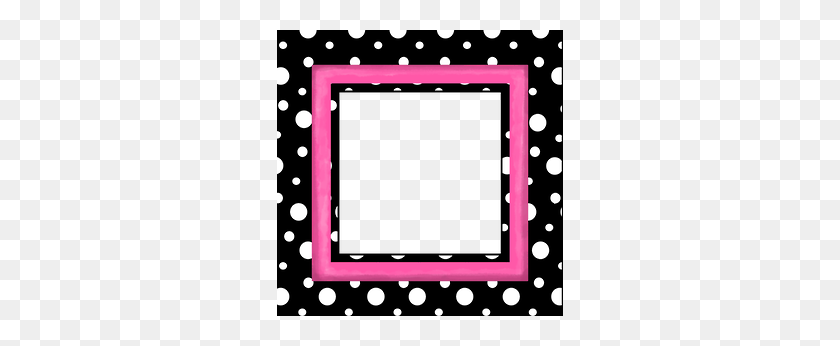 286x286 Frames E Molduras - Polka Dot Background Clipart