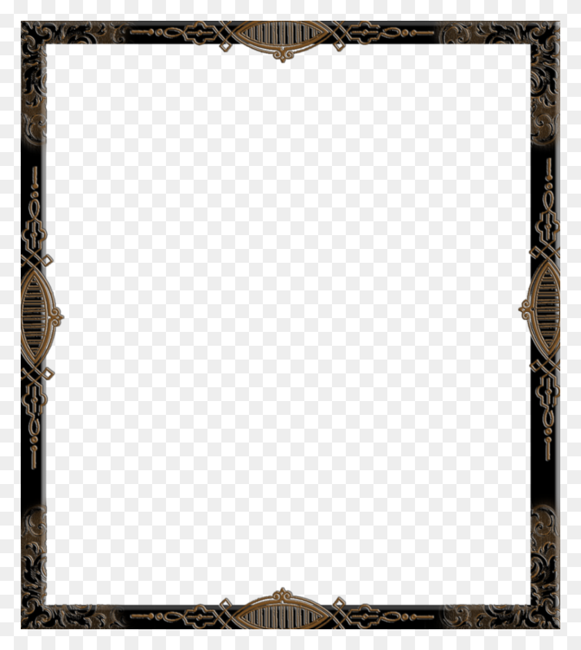 841x949 Frames Frame - Gothic Border PNG