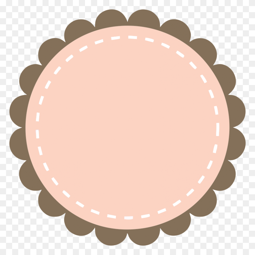 802x802 Frames Scalloped Freebies Misc Frame - Scalloped Frame Clipart