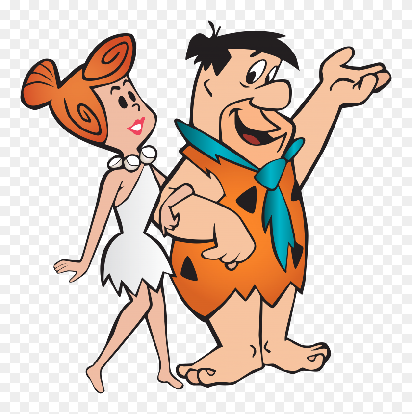 4971x5000 Fred And Wilma Flintstone Transparent Png Clip Art Image - Et Clipart