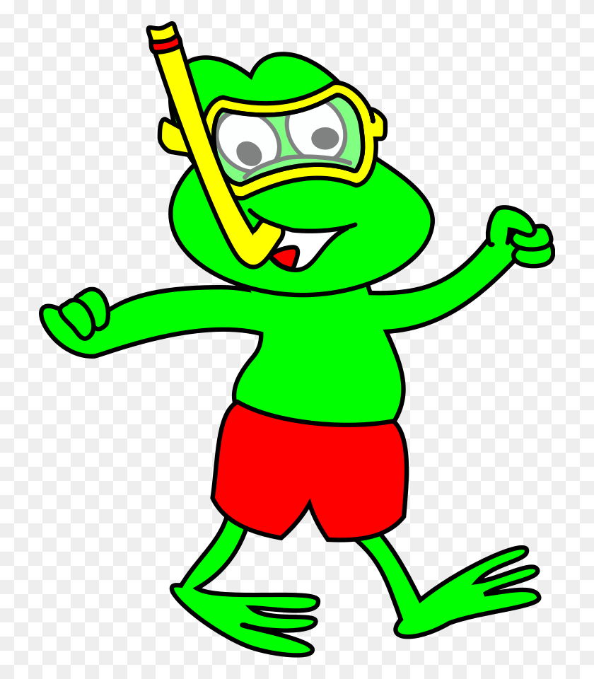 730x900 Freddy Frog Png Clip Arts For Web - Snorkel Clipart