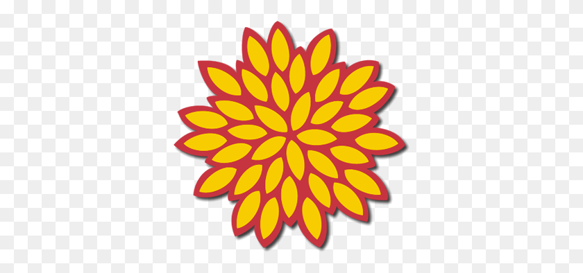 340x334 Free - Chrysanthemum PNG