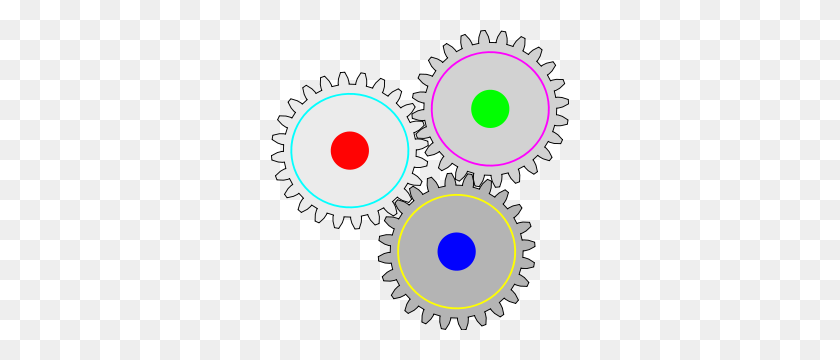 298x300 Free A Clipart Png, A Icons - Gears Border Clipart