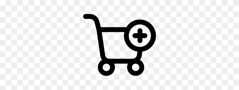 256x256 Free Add In Shopping Cart Icon Download Png - Shopping Cart Icon PNG