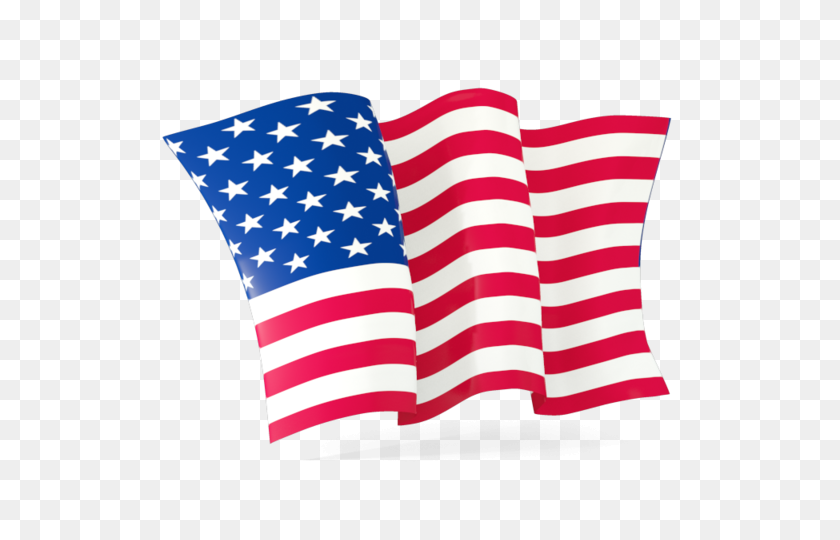 640x480 Free American Us Flag - American Flag On Pole PNG