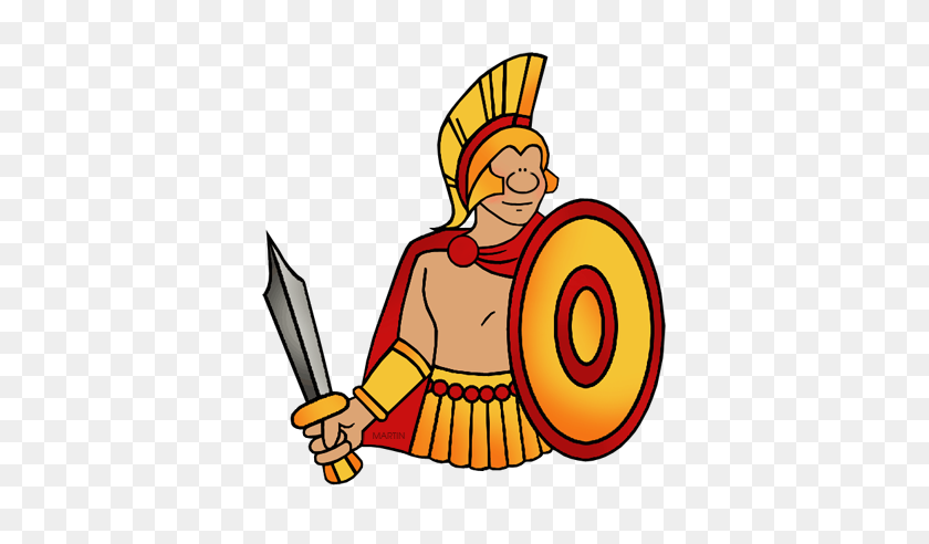 383x432 Free Ancient Spartans Clip Art - Spartan Clipart