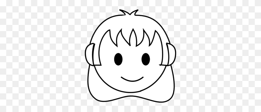 294x300 Free And Online And Girl Clipart And Girl Faces - Baby Girl Clipart Black And White