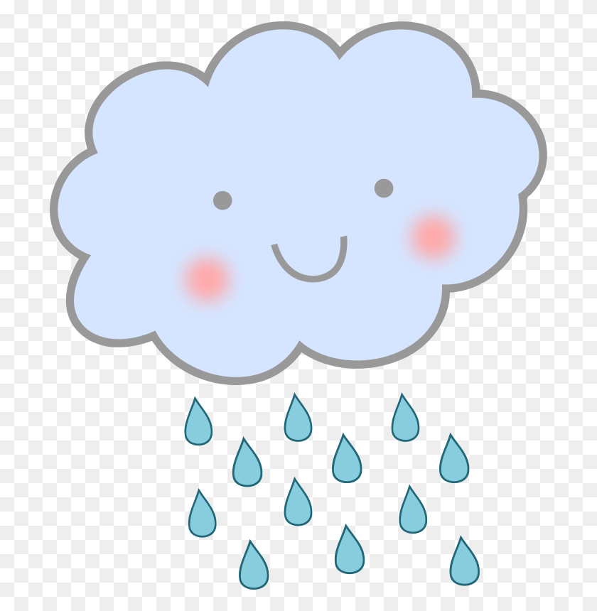 700x800 Free Animated Pictures Of Clouds - Thunder Cloud Clipart