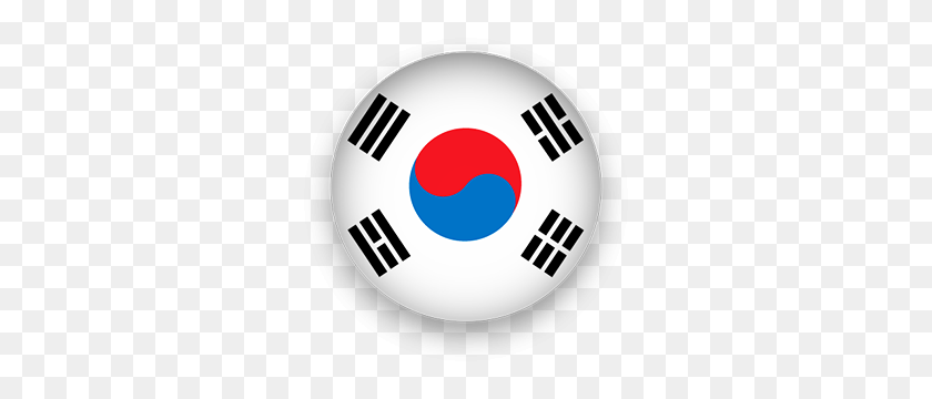 300x300 Imágenes Prediseñadas De La Bandera Coreana Animada Gratis De Corea Del Sur, Transparente - Kim Jong Un Png