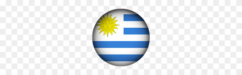 200x200 Free Animated Uruguay Flags - Uruguay Flag PNG