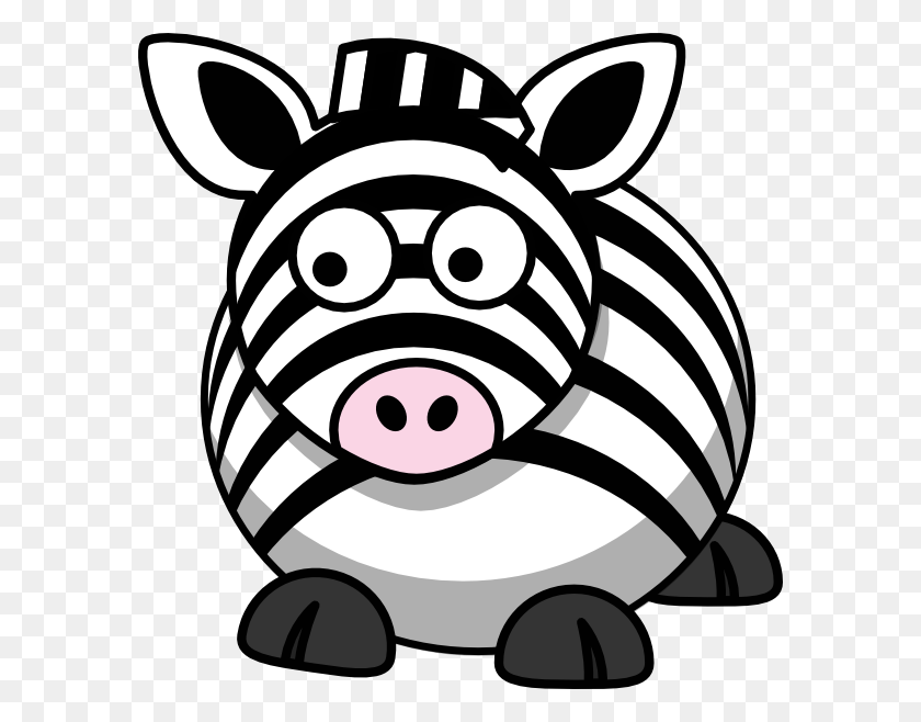 588x598 Free Animated Zebra Pictures - Celery Clipart