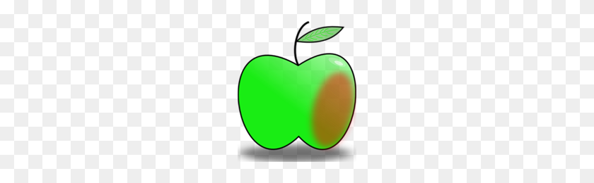 168x200 Free Apple Clipart Png, Apple Icons - Green Apple Clipart