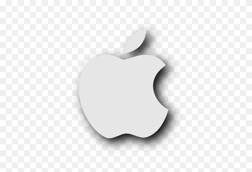 512x512 Бесплатные Иконки Яблоки Значок Тегов Ниндзя - Логотип Apple Белый Png