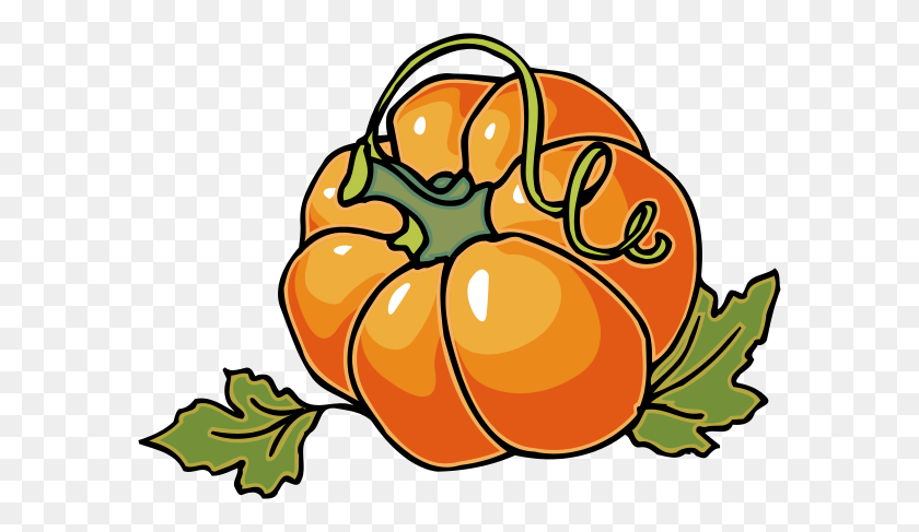 588x427 Free Autumn Pumpkin Cliparts - Thanksgiving Leaves Clipart