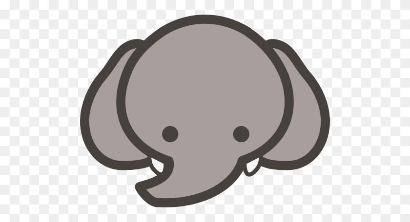 512x396 Free Baby Elephant Clipart Vector Libre Para Descarga Gratuita - Head Clipart